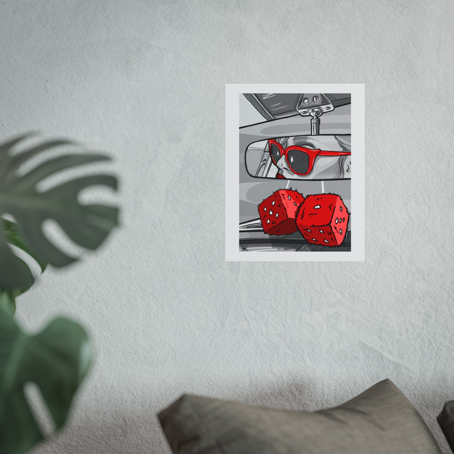 Rear View Pop Print