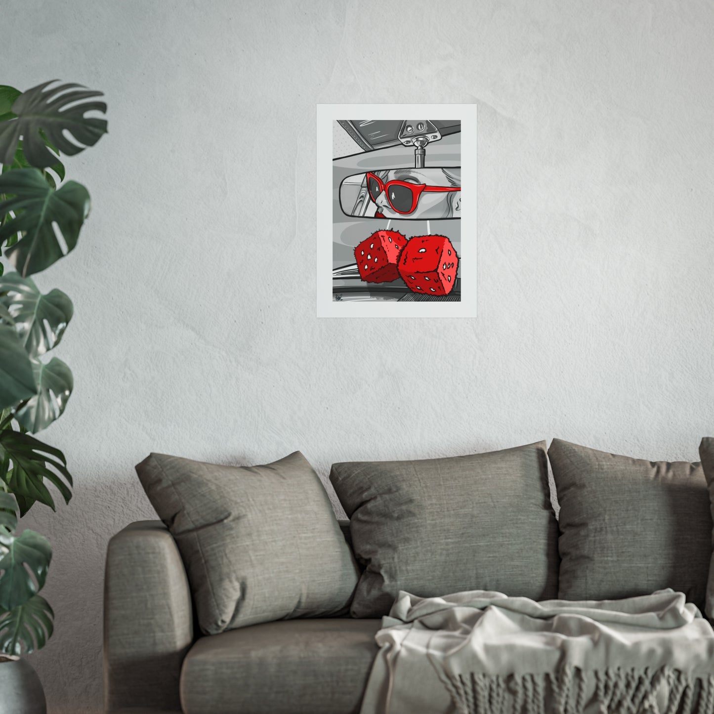 Rear View Pop Print