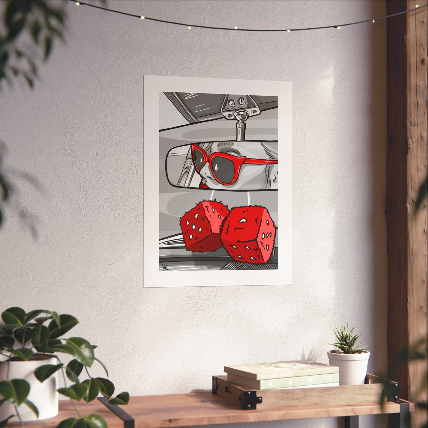 Rear View Pop Print
