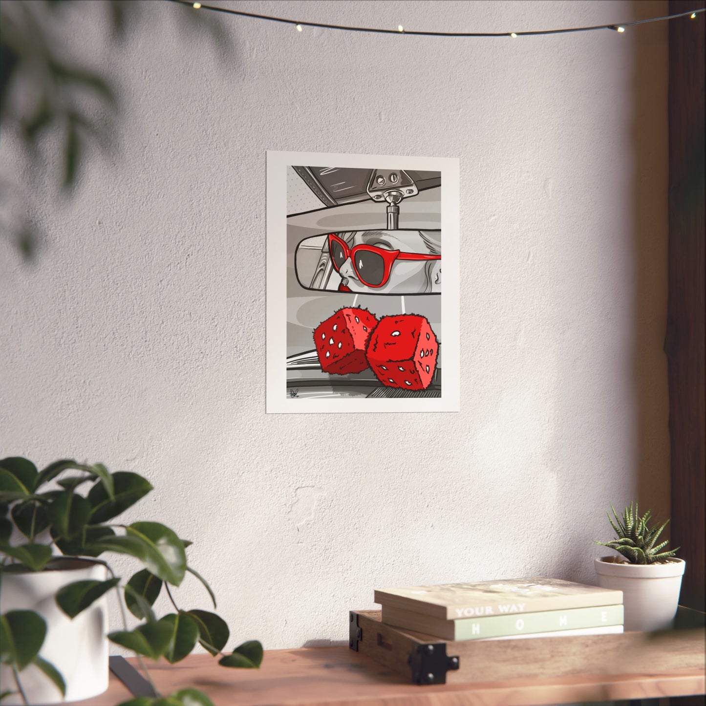 Rear View Pop Print