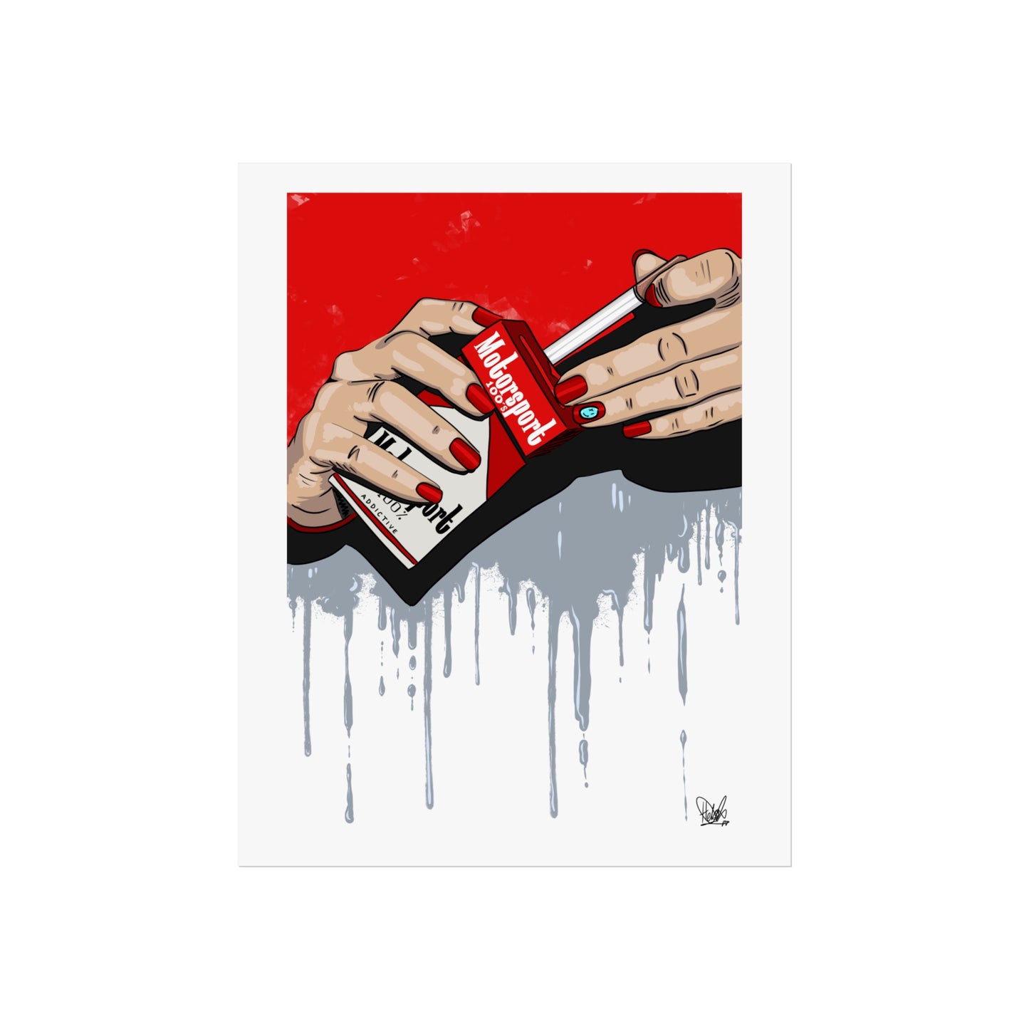 Motorsport Addict Pop Print