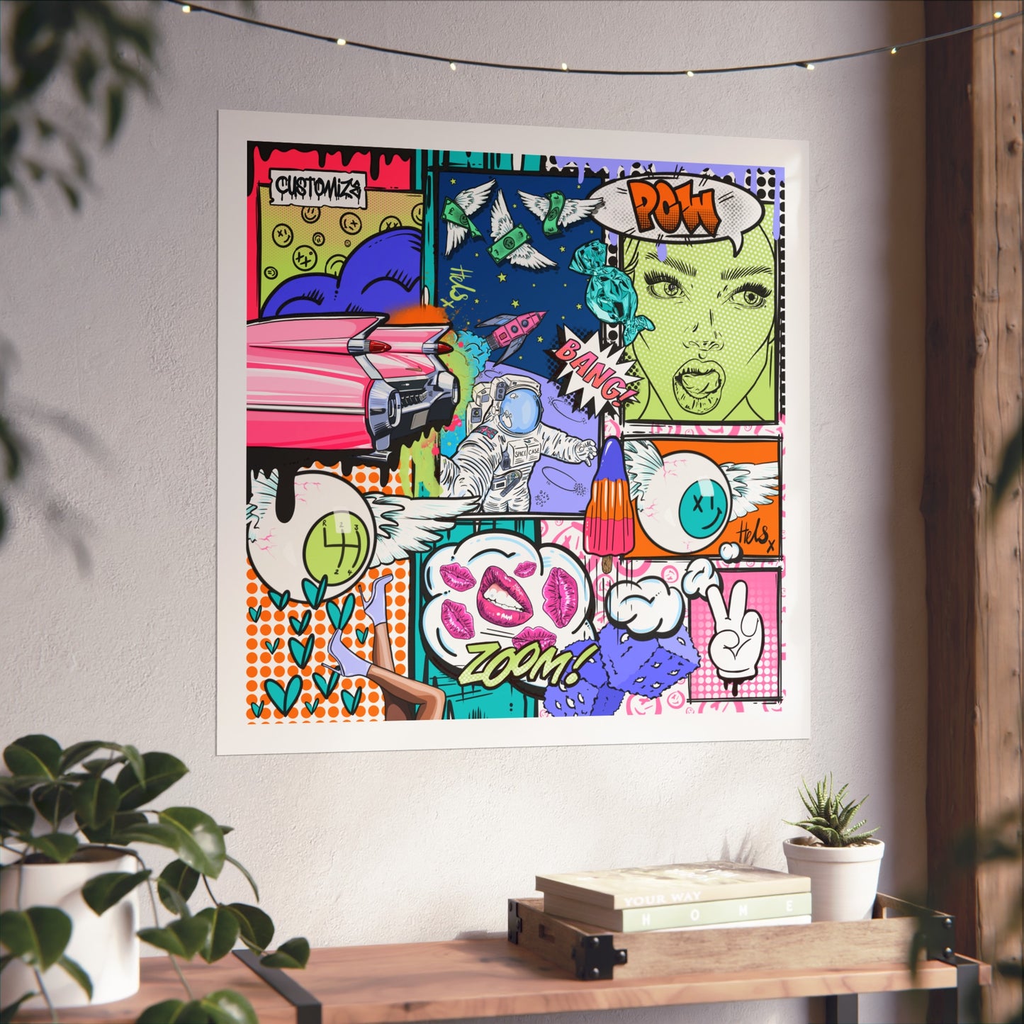 Comic Style Pop Print