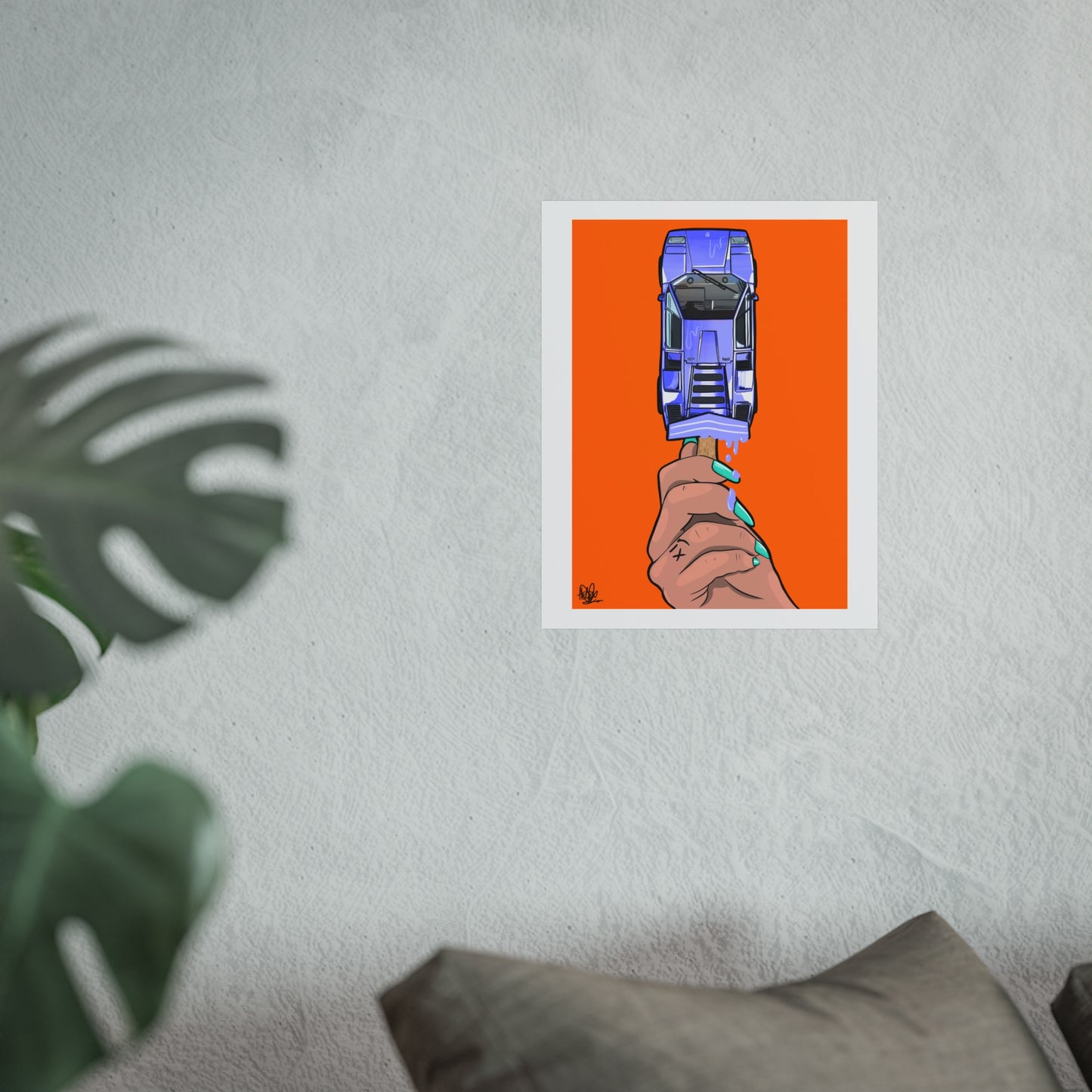 Lamborghini Lolly Pop Print