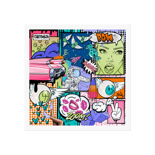 Comic Style Pop Print