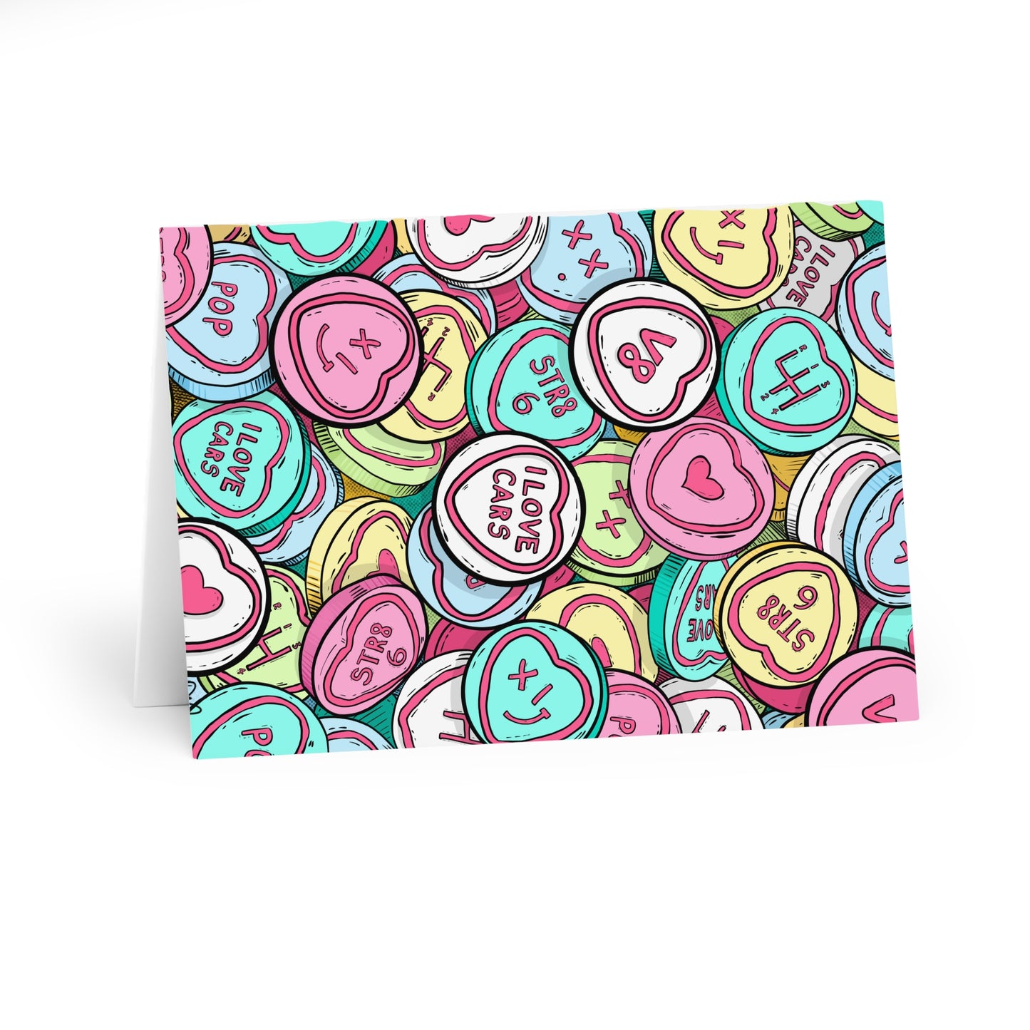 Petrolhead Love Hearts Greetings Cards