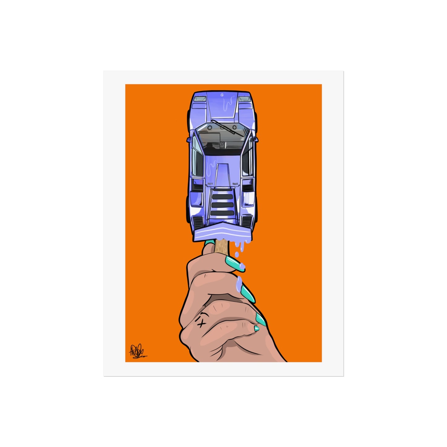 Lamborghini Lolly Pop Print
