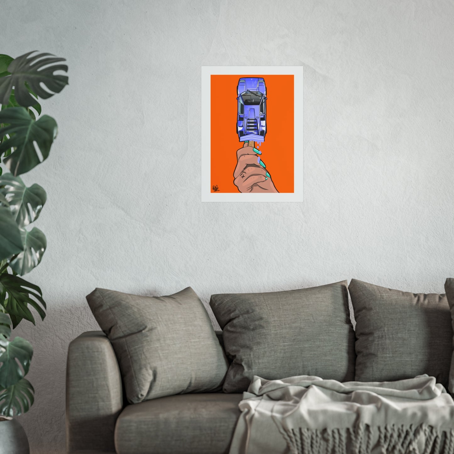 Lamborghini Lolly Pop Print